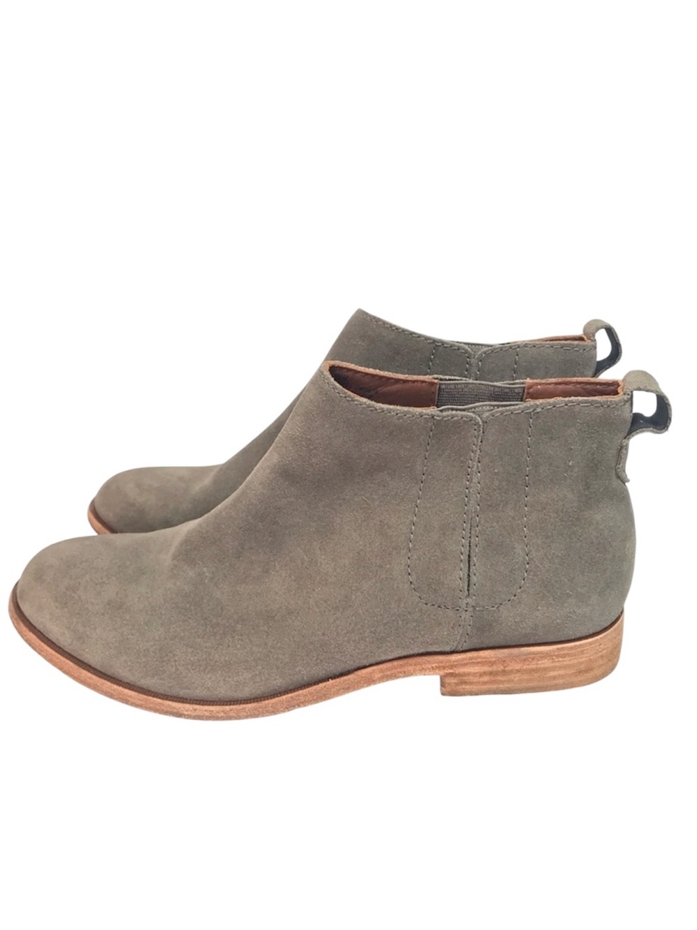 Kork-Ease Women's Grey Suede Leather Ankle Boots Size 8.5